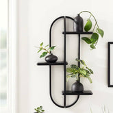 Ragena Living Lounge Wall Mounted Oval Tiered Floating Shelve